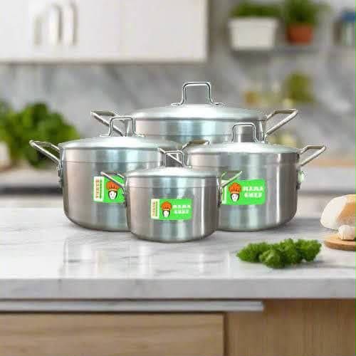 Tower Alloys Mama Chef 4-Piece Aluminium Pot Set