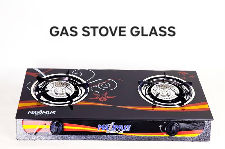 Maximus Double Burner Glass Gas Stove