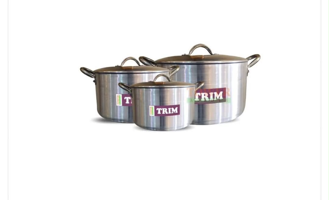 Tower Aluminium TRIM Stock Pot Set (3 Pieces)