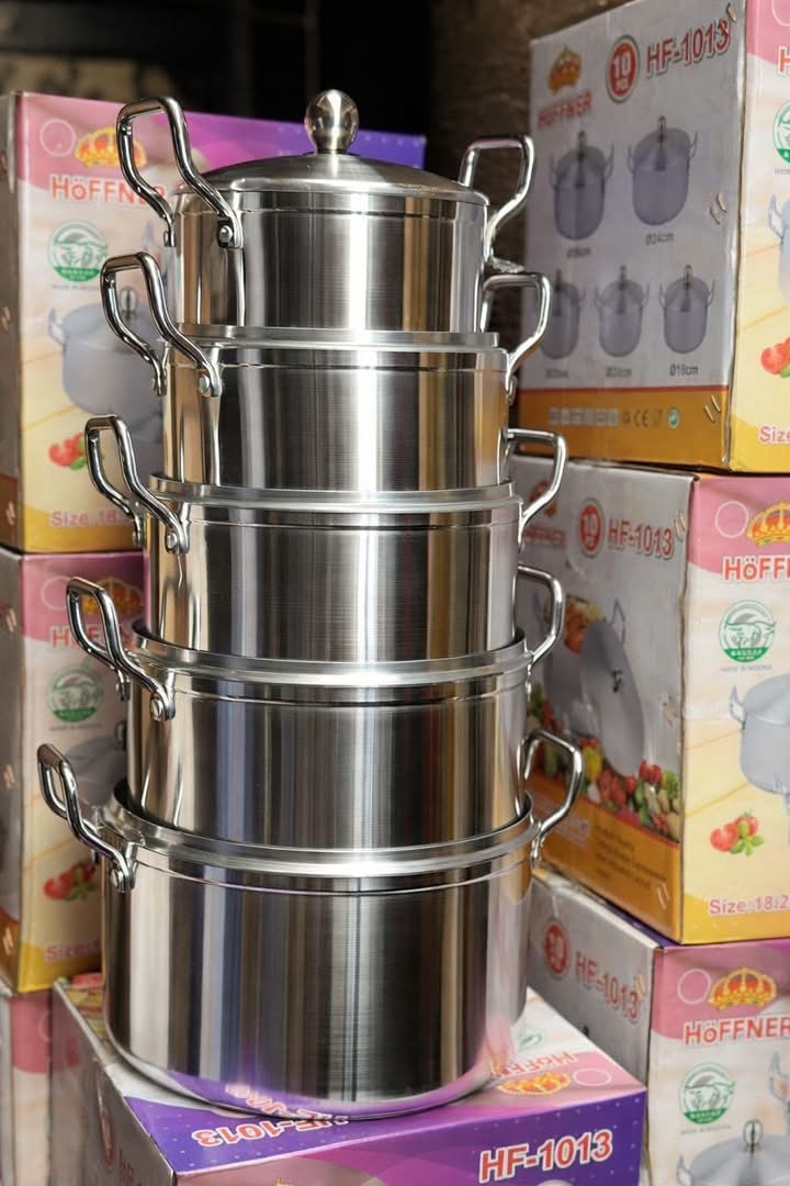 5-Set Hoffner Stainless Steel Cooking Pot