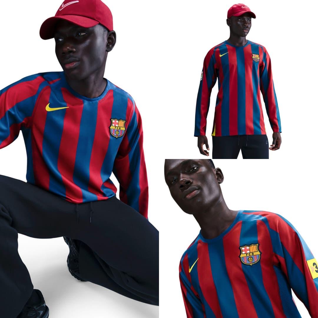 BARCELONA RETRO LONGSLEEVE JERSEY