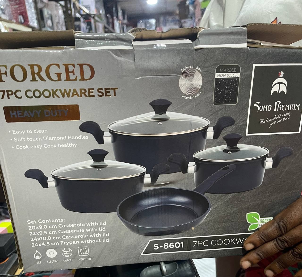 Sumo Premium S-8601 7-Piece Cookware Set
